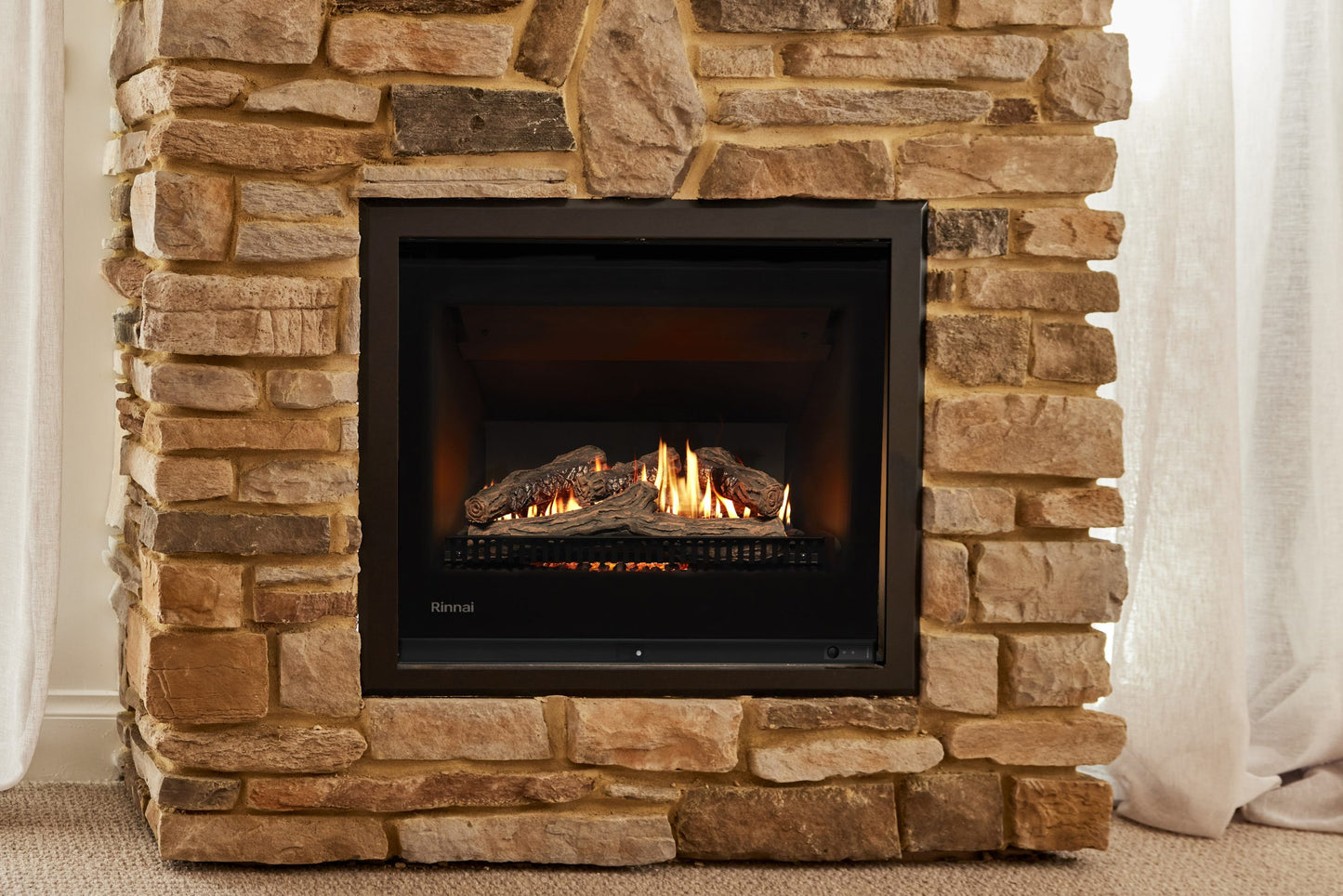 Rinnai 750 Gas Log Fireplace