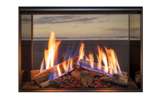 Rinnai LS800 double sided Gas Log Fireplace