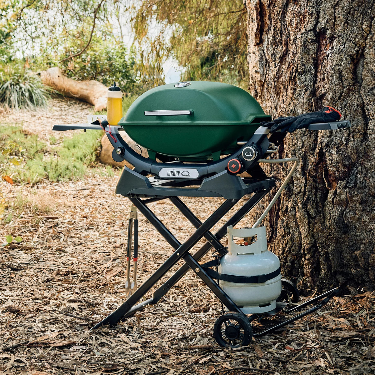 Weber® Q™+ Premium (Q2800N+) Gas Barbecue (LPG) Bushland Green (LIMITED EDITION)